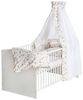 Schardt Komplettbett Classic-Line Kombi-Kinderbett 70x140 cm, weiß Stoff 1/821 Eilyne Bild 4