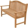 Gartenbank Catania Teak Massivholz Grün 180 cm Bild 2
