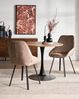 Esszimmerstuhl 2er Set drehbar TERLTON Samtstoff Beige Bild 3
