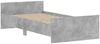 vidaXL Bettgestell Betongrau 100x200 cm Holzwerkstoff 835935 Bild 3