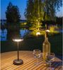 LED Akku-Tischleuchte "Foco Luz" 2900K, IP44, dimmbar, 26cm, matt schwarz Bild 5