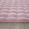 Hochflor Teppich Alessandro rechteckig - 140x200 cm - Rosa Bild 5