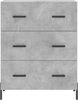 vidaXL Sideboard Betongrau 69,5x34x90 cm Holzwerkstoff 827864 Bild 5