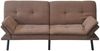 HTI-Living 2-Sitzer Sofa mit verstellbaren Armlehnen Braun, Stück 1 Teile, Schlafsofa Zweisitzer Schlafcouch Bild 5