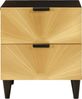 vidaXL Nachttisch 2 pcs Schwarz und Gold 40 x 33 x 46 cm Holzwerkstoff 4017827 Bild 4