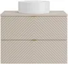 Vente-unique - DORIONI Bathroom furniture set Holz, Platte Beige - B 46,5 cm x H 61,6 cm x L 80 cm Bild 3