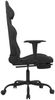 vidaXL Gaming-Stuhl mit Massage & Fußstütze Schwarz Stoff 345483 Bild 5