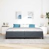 vidaXL Boxspringbett mit Matratze Dunkelgrau 200 x 200 cm Stoff 3398714 Bild 3