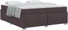 vidaXL Bettrahmen mit Matratze Dunkelbraun 180 x 200 cm Stoff 3399204 Bild 2