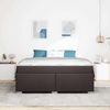 vidaXL Bettrahmen mit Matratze Dunkelbraun 180 x 200 cm Stoff 3399204 Bild 3