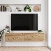 Fernsehtisch Lapinlahti 140 x 31,5 x 29,5 cm Eiche rustikal [en. casa] Bild 3