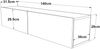 Fernsehtisch Lapinlahti 140 x 31,5 x 29,5 cm Eiche rustikal [en. casa] Bild 5
