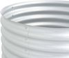 rundes Hochbeet für Garten BLUMO Verzinkter Stahl Hochbeet Metall Gartenbeet rund Kräuterbeet Blumenbeet Frühbeet für Garten Gemüsebeet, 80x80x81cm, Silber Bild 3