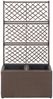 vidaXL Hochbeet mit Rankgitter 2 Töpfe 58×30×107cm Poly Rattan Braun 46937 Bild 2