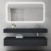 doporro Waschbeckenunterschrank Badmöbel Set Holzstruktur Schubladen Unterschrank Soft-Close MDF UP Bild 5