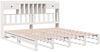 vidaXL Massivholzbett mit Regal ohne Matratze Weiß 180x200 cm Kiefer 3323969 Bild 3