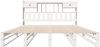 vidaXL Massivholzbett mit Regal ohne Matratze Weiß 180x200 cm Kiefer 3323969 Bild 4