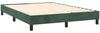 vidaXL Boxspringbett mit Matratze Dunkelgrün 140x200 cm Samt 3141368 Bild 4