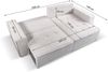 Ecksofa Schlafsofa FLOSI Stoff Raven Taupe Ottomane Rechts Bild 5