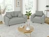 S-Style Möbel 2-Sitzer Sofa Zara mit Holzfüßen im skandinavischen Stil aus Cord-Stoff, mit Wellenfederung Bild 4