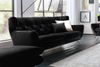 KAWOLA Sofa CHARME 3-Sitzer Velvet schwarz 94 x 95 x 225 cm Bild 2