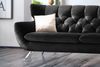 KAWOLA Sofa CHARME 3-Sitzer Velvet schwarz 94 x 95 x 225 cm Bild 4