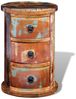 vidaXL Beistellschrank mit 3 Schubladen Altholz Massiv 241646 Bild 3