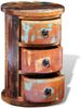 vidaXL Beistellschrank mit 3 Schubladen Altholz Massiv 241646 Bild 4