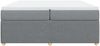 vidaXL Boxspringbett mit Matratze Hellgrau 200x200 cm Stoff 3285595 Bild 4