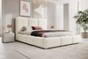 Selsey 'Bauro' Polsterbett mit Stauraum und Cordbezug, creme, 140x200 cm Bild 2