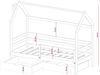 Hausbett Kinderbett BELLI 200x90cm Kiefer Massiv Natur inkl. Rollrost Bild 2