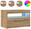 vidaXL TV-Schrank mit LED-Leuchten Artisan-Eiche 60x35x40 cm 856311 Bild 2