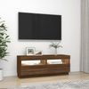 vidaXL TV-Schrank mit LED-Leuchten Braun Eichen-Optik 100x35x40 cm 815722 Bild 5