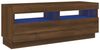 vidaXL TV-Schrank mit LED-Leuchten Braun Eichen-Optik 100x35x40 cm 815722 Bild 2