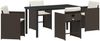 vidaXL Garten Essgruppe 5 pcs Braun Poly-Rattan 3380698 Bild 2
