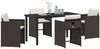 vidaXL Garten Essgruppe 5 pcs Braun Poly-Rattan 3380698 Bild 3