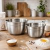 2er Set Rührschüssel Mixschüssel Schüssel Edelstahl 2,5L / 3,5L Bild 2