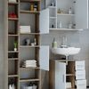 Badmöbel-Set Ilias Sonoma 3 Teile, mit Hochschrank Vicco Bild 5