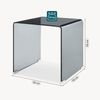 Beistelltisch Varlofrek Glas 50x50x50 cm Grau [en. casa] Bild 2