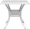 vidaXL Gartentisch Weiß 80x80x75 cm Aluminiumguss 4002813 Bild 5
