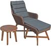 Lounger-Set Calvia aus Alu, Kunststoffgeflecht und Akazie FSC 100% Bild 2