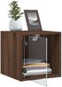 vidaXL Nachttische mit Glastüren 2 Stk. Braun Eichen-Optik 35x37x35 cm 836475 Bild 5