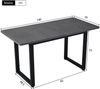 Drehbarer Bartisch (Hauptkörper 105 x 39 x 102 cm), mit 2 Schubladen und Schiebetürschrank, 3 Ebenen offener Stauraum, geeignet für Esszimmer/Arbeitszimmer/Wohnzimmer usw Bild 4
