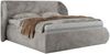 Polsterbett mit Lattenrost, Doppelbett Bettkasten, Bettgestell mit Gasdruckfeder - CAELA CLASSIC - 180 x 200 cm - Hellgrau Plüsch Bild 5