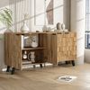 Moderner Sideboard mit 4 Türen, 160,5 x 35,5 x 78 cm – Praktisches Design für Wohnzimmer, Schlafzimmer und Esszimmer Bild 4