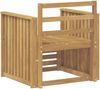 vidaXL Outdoor-Sofagarnitur Massivholz Akazie Weiß 3439091 Bild 5