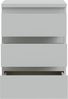 Forte EDMORE Kommode 40 45, moderner Nachttisch mit 3 Schubladen, Beistelltisch, Holzwerkstoff, Secret Grey, 41,8 cm breit x 61,5 cm hoch x 32,2 cm tief Bild 4