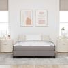 vidaXL Boxspringbett mit Matratze Taupe 160 x 200 cm Stoff 3398504 Bild 4