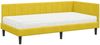 vidaXL Eckbettgestell mit Matratze mit Kopfteil 2 pcs Gelb Samt 3393914 Bild 4