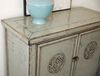 Asiatisches Schränkchen Hellgrau Kommode vintage Sideboard asiatisch Kolonial-Stil Antik-Stil Wandschrank orientalisch Fernost shabby-chic Landhaus Bild 4